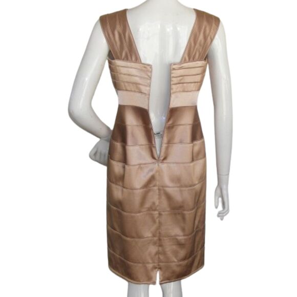 ADRIANNA PAPELL Dress Set, 6, Golden Bronze, Bolero Jacket, 2 piece, Evening - Picture 7 of 14